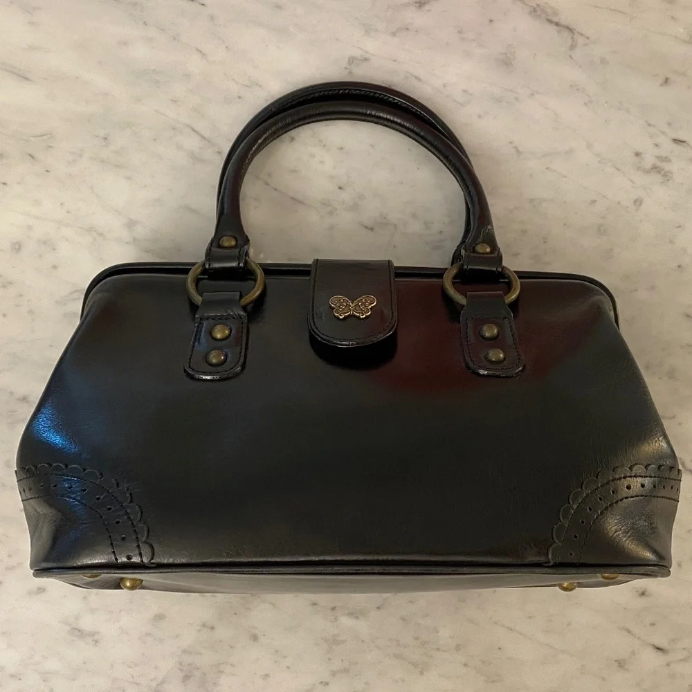 Anna Sui | Bags | Authentic Anna Sui Vintage Black Leather Doctor